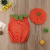Pumpkin costume - set with sleeveless jumpsuit & hatHats & caps