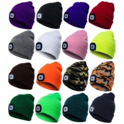 Warm knitted beanie - with LED light - unisexHats & Caps