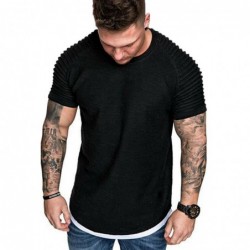 Short sleeve t-shirt - trendy wrinkled design - slim fitT-shirts
