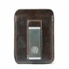 Slim leather wallet - with metal clip - money holderWallets