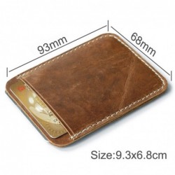 Slim leather wallet - with metal clip - money holderWallets