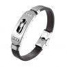 Retro scorpion bracelet - leather - stainless steelBracelets