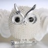 Crystal brooch with pearl owlBrooches