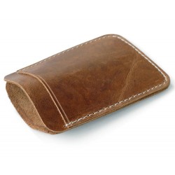Slim leather wallet - with metal clip - money holderWallets
