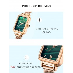 Luxurious quartz watch - stainless steel - mesh - waterproofWatches