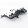 Vintage brooch with crystal lizardBrooches
