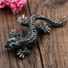 Vintage brooch with crystal lizardBrooches