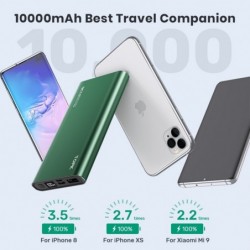 I1006P - portable power bank - charger - dual USB - quick charge 10000mAh - LEDPower Banks