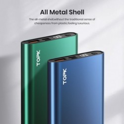 I1006P - portable power bank - charger - dual USB - quick charge 10000mAh - LEDPower Banks