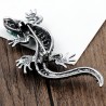Vintage brooch with crystal lizardBrooches