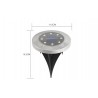 Solar powered ground lamp - garden light - waterproof - LEDSolar lighting