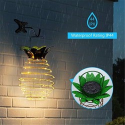 Solar garden light - hanging lamp / lantern - waterproof - LED - pineapple shapeSolar lighting