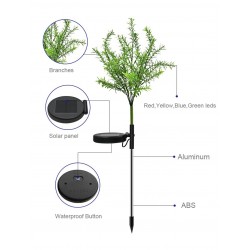 Lawn / garden light - lamp - solar powered - LED - waterproof - Christmas treeSolar lighting