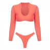 Sexy bikini set - thong / long sleeve topBeachwear