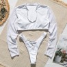 Sexy bikini set - thong / long sleeve topBeachwear
