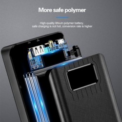 Portable power bank - external battery - charger - 2 USB - LED - 30000mAhPower Banks