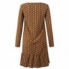 Autumn polka dot dress - with long sleevesDresses