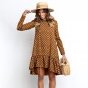 Autumn polka dot dress - with long sleevesDresses