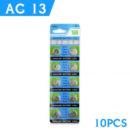 AG13 - 1.55V - alkaline cell battery - 10 piecesBattery