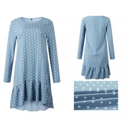 Autumn polka dot dress - with long sleevesDresses