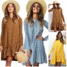 Autumn polka dot dress - with long sleevesDresses