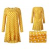 Autumn polka dot dress - with long sleevesDresses