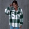 Casual green plaid shirt - long sleeve - button upBlouses & shirts