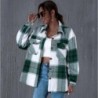 Casual green plaid shirt - long sleeve - button upBlouses & shirts
