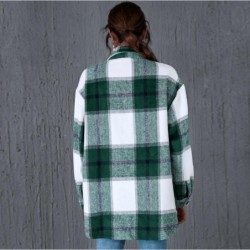 Casual green plaid shirt - long sleeve - button upBlouses & shirts