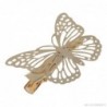 Hair clip with golden butterflyHair clips