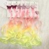 Hair clip with colorful hair - star / heart / butterfly - 2 piecesWigs