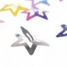 Colorful hair clips - glitter butterflies / stars - 12 piecesHair clips