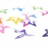 Colorful hair clips - glitter butterflies / stars - 12 piecesHair clips