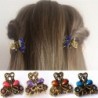 Crab / butterfly shaped retro hair clip - with crystalsHair clips
