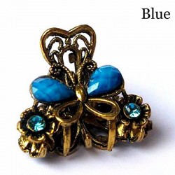 Crab / butterfly shaped retro hair clip - with crystalsHair clips