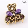 Crab / butterfly shaped retro hair clip - with crystalsHair clips