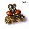 Crab / butterfly shaped retro hair clip - with crystalsHair clips