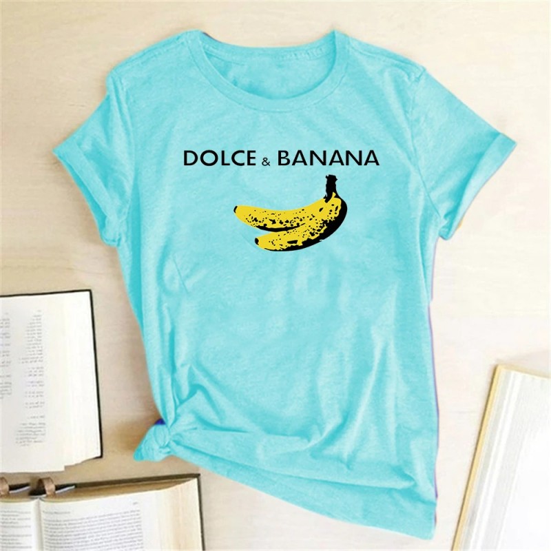 Dolce & Banana - funny print t-shirt - short sleeveBlouses & shirts
