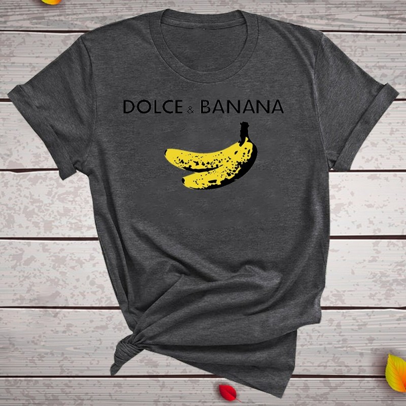 Dolce & Banana - funny print t-shirt - short sleeveBlouses & shirts
