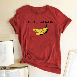 Dolce & Banana - funny print t-shirt - short sleeveBlouses & shirts