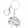 Enamel frilled lizard - metal keychainKeyrings