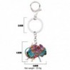 Enamel frilled lizard - metal keychainKeyrings