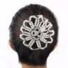 Hair bun cover - handmade - crochet design - with pearlsHair clips