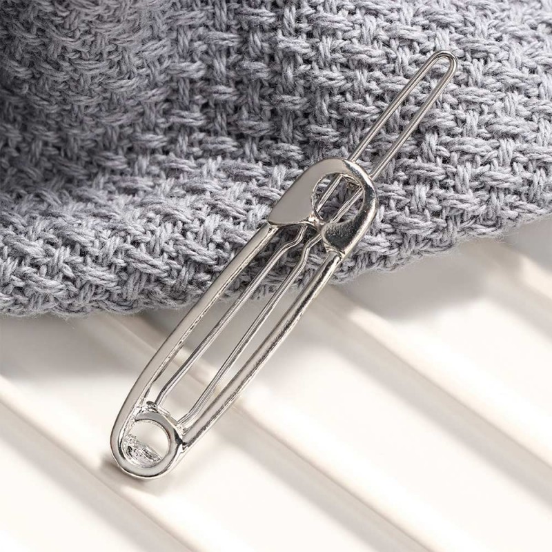 Crystal hair pin - with a pearl - starfish / safety pinHair clips