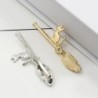 Metal hair clip - cat on broomstickHair clips