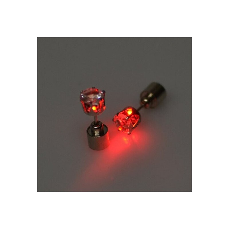 Small earring - with LED - stainless steel - 1 pieceEarrings