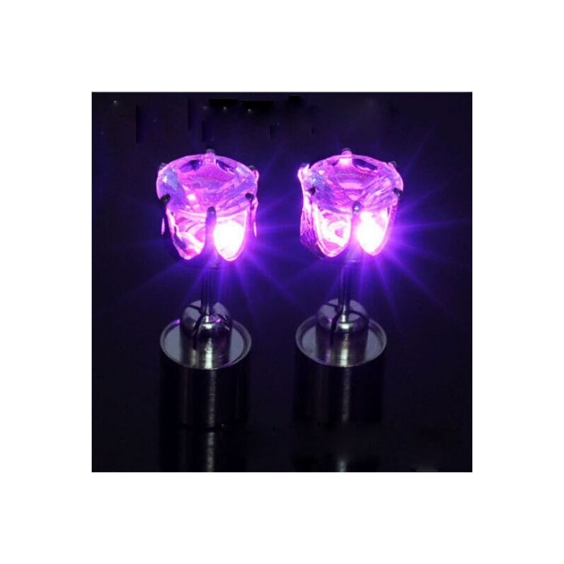 Small earring - with LED - stainless steel - 1 pieceEarrings