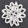Hair bun cover - handmade - crochet design - with pearlsHair clips