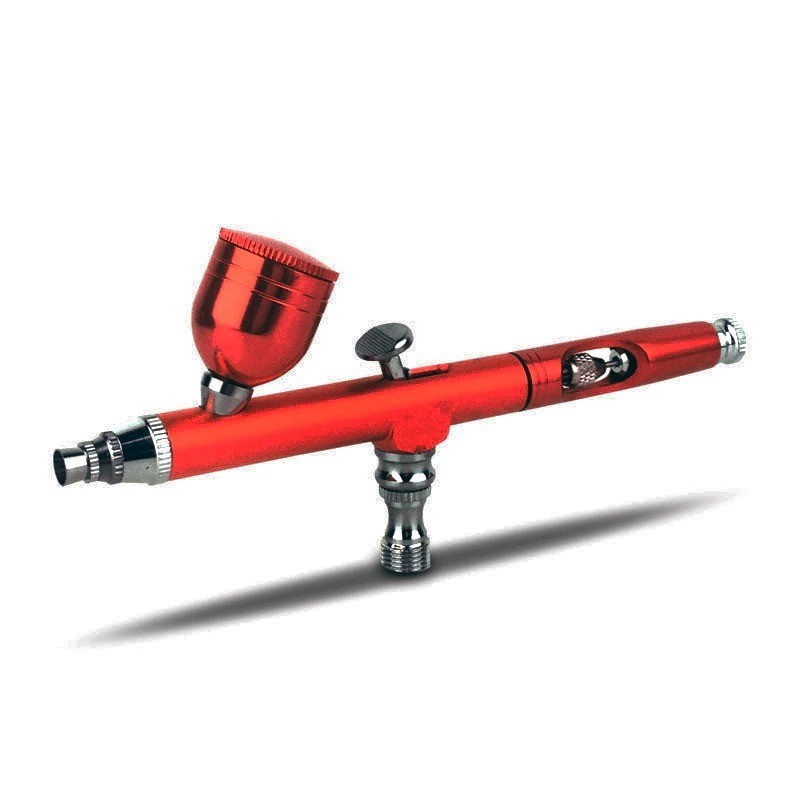Dual-action airbrush - paint spray gun - kit for nail art / tattoo / cakes decoration - 0.3mmEquipment