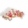 Vintage hair clip - with double crystal butterfliesHair clips